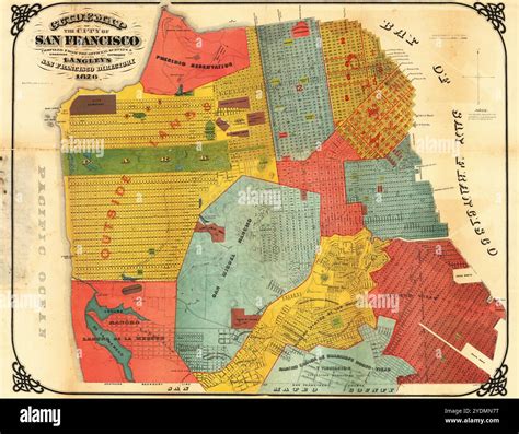 Vintage Detailed San Francisco City Map Printable Download Travel ...