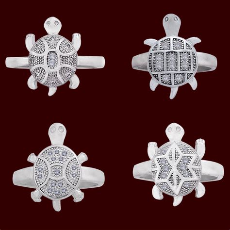 Designer Tortoise Ring For Female in Pure Silver Online