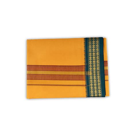 Giri - Yellow Dhoti | Puja Dhoti | Mens Veshti