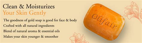 Buy Olifair Ultra Gold Whitening Soap for Men and Women,Handmade with ...