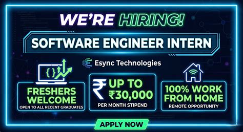 Esync Technologies Is Hiring Freshers for Software Engineer Intern ...