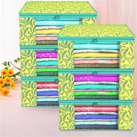 Kuber Industries Clothes Organizer For Wardrobe (Pack of 6) - Storage ...