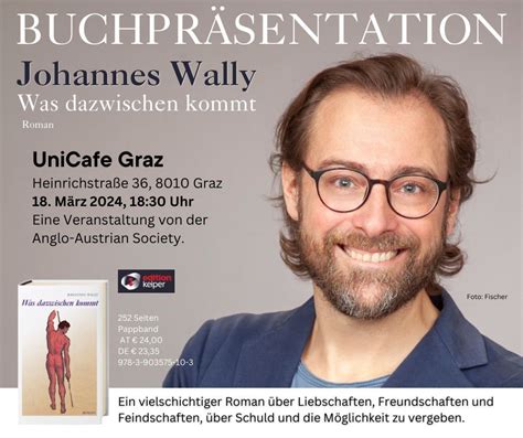 Buchpräsentation von Johannes Wally, Unicafe Campus, Graz, 18 March ...