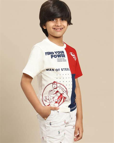 Superman Printed Regular Fit Tshirt For Boys – Kidsville