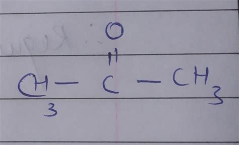 Draw the Structural formula of Propanone. - Brainly.in