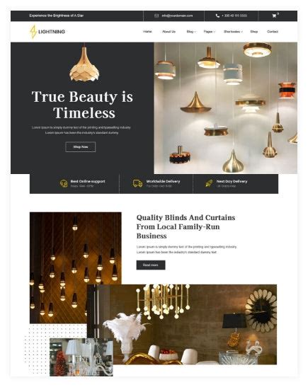 Lighting Store Premium WordPress Theme – Logical Themes