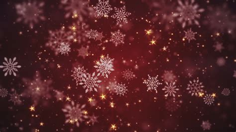 Beautiful winter snowflakes, shiny golden stars and glittering snow ...