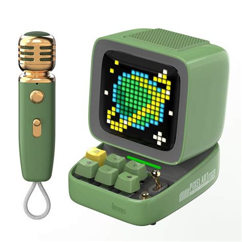 Buy Divoom ® Ditoo-Mic Mini Karaoke Machine Pixel Art Bluetooth Speaker ...
