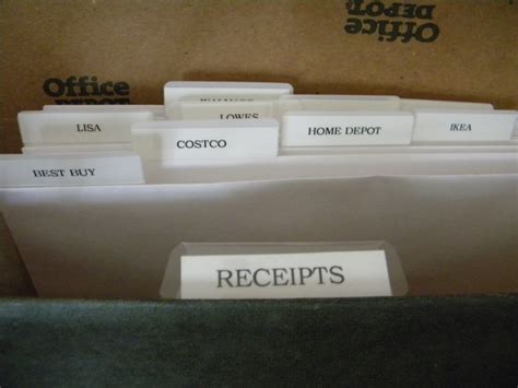 Image result for Organizing Receipts