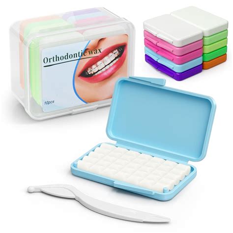 Amazon.com : Braces Wax: 10 Pack of Colorful Braces Wax, (Vitamin E ...