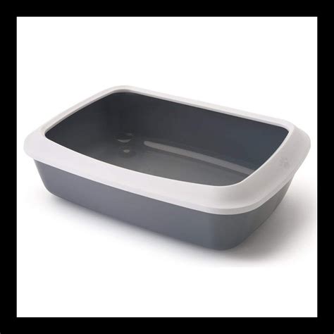 Savic Iriz Cat Litter Tray with Rim (Grey) (20 inch) – A Petter Life