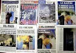 组图：世界各国媒体与美国“9·11”恐怖袭击事件