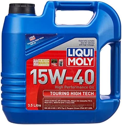 Liqui Moly Touring High Tech 15W-40 ACEA E7,ACEA A3,ACEA B4,API CI-4 ...