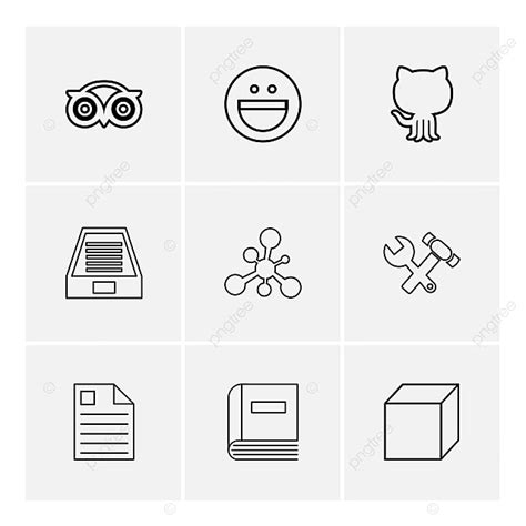 Web Banner Set Vector Art PNG, 9 Web Icons Set Free Png And Vector, Web ...