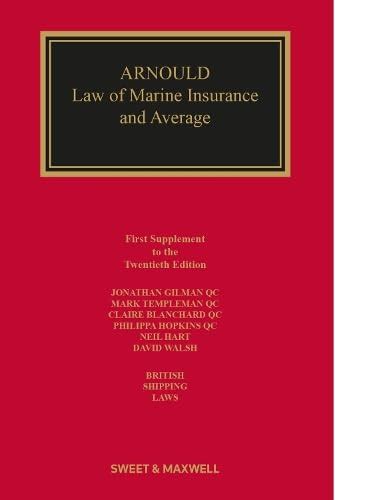 Buy Arnould: Law of Marine Insurance and Average Book Online at Low ...