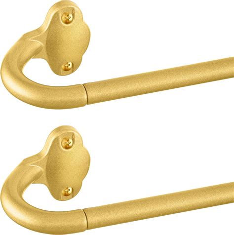 Amazon.com: TVWOO Gold Wrap Around Curtain Rods 2 Pack:Small Blackout ...