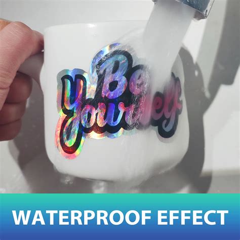 Printable Holographic Sticker Paper for Your Ink Jet Printer 8.5 x 11 ...