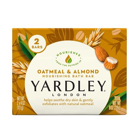Buy Yardley Oatmeal And Almond Bar Soap By, 2 Count Online at Low ...