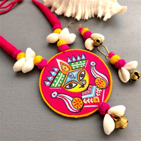 Buy Handmade Fabric Jewellery Set Online in India – AashirsLifestyle