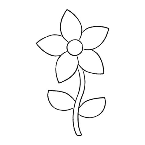 Simpele bloem tekening Afbeeldingen - Gratis downloaden op Freepik