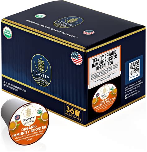 Amazon.com: Organic Ginger Tea Pods with Echinacea, Turmeric, Licorice ...