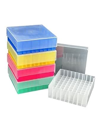 LUERFLEX PP Cryogenic Storage Box 81 Well with a lid (81 Well Assorted ...