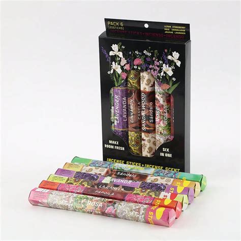 6 Kinds Of Incense Sticks In Hexagon Gift Box, 20pcs/Box Home Use ...