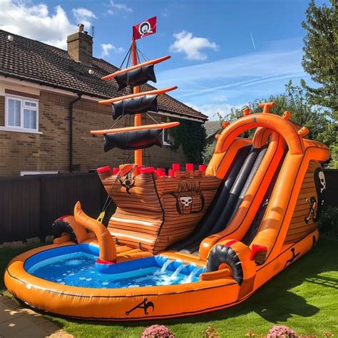Image result for Inflatable Pool Slides