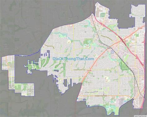 Map of Tigard city - Thong Thai Real