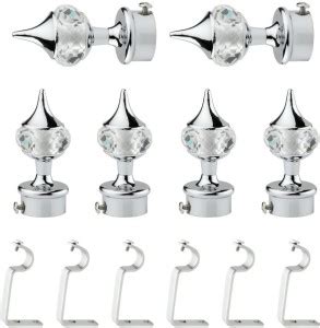Pakhu Silver Rod Rail Bracket Metal Price in India - Buy Pakhu Silver ...