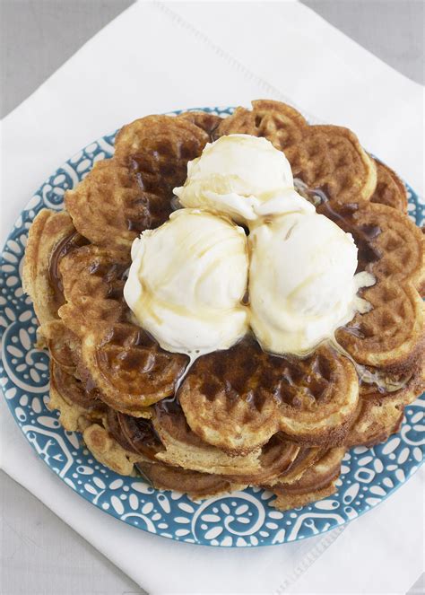 Waffles and Ice Cream - Deliciously Organic
