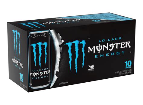 Monster Lo-Carb Energy Drink, 16 Fl. Oz., 10 Count