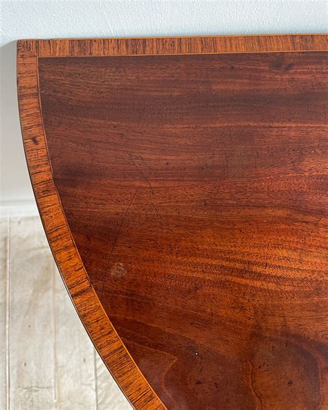 Antique card table, Georgian card table, mahogany demi lune, folding ...