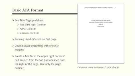 Basic APA Format Rules 的图像结果