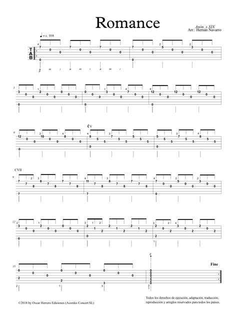 Anonymous Romance (arr. José Hernán Navarro Sánchez) by José Hernán ...