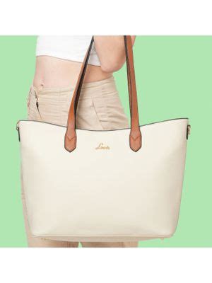 Buy Lavie Women's Hilite Hailon Tote (Off White) (L) Online