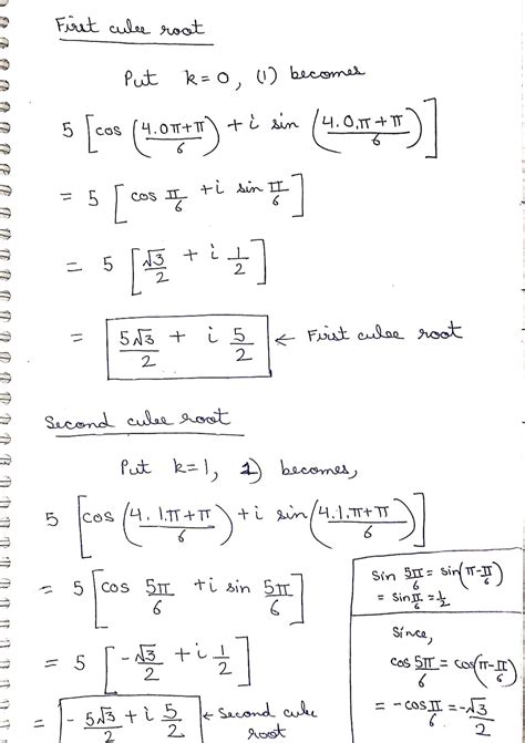 [Solved] Find the three cube roots of 125 i . (Give your answers in the ...
