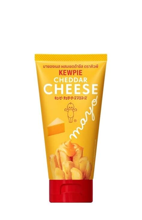 Kewpie Cheddar Cheese Spread, Creamy Sauce in Squeeze Tube, Yellow, 90g ...
