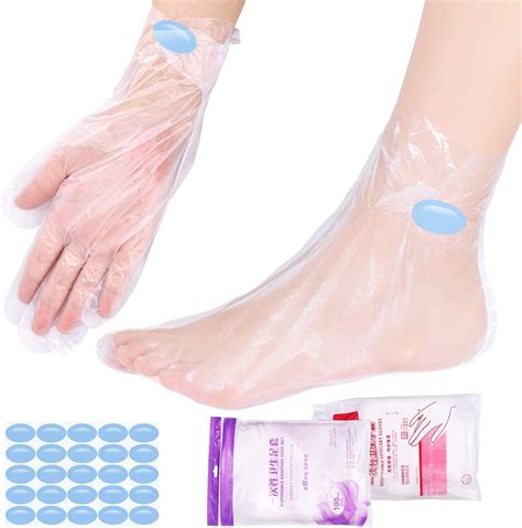 Buy SelfTek 200Pcs Paraffin Wax Bath Liners Disposable Plastic Hand and ...
