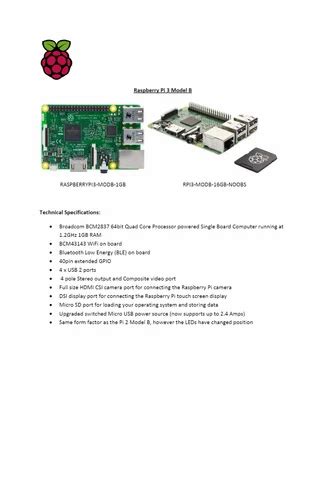 Image result for Raspberry Pi 3 Model B 1GB RAM