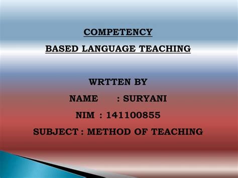 Image result for Competency-Based Language Teaching