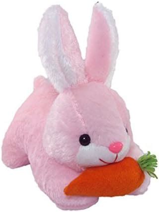 Buy GAJUS Pink Rabbit with Carrot Stuffed Soft Plush Toy 26 cm Online ...