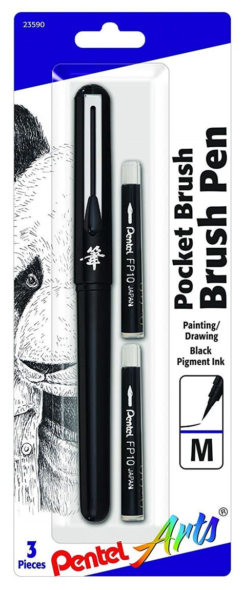 Pocket Brush Pen 1/Pkg-Black : Amazon.in: Home & Kitchen