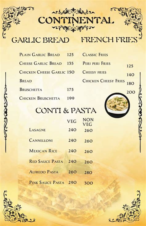 Menu at Sam's House Express, Mumbai