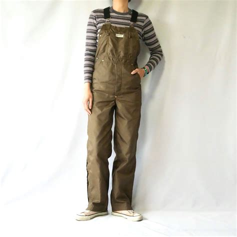 Made in USA 80s Dan's huntting nylon overall USA製 80年代 ブラウン ナイロン ...