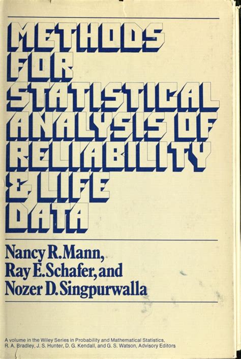 Buy Methods for Statistical Analysis of Reliability and Life Data ...