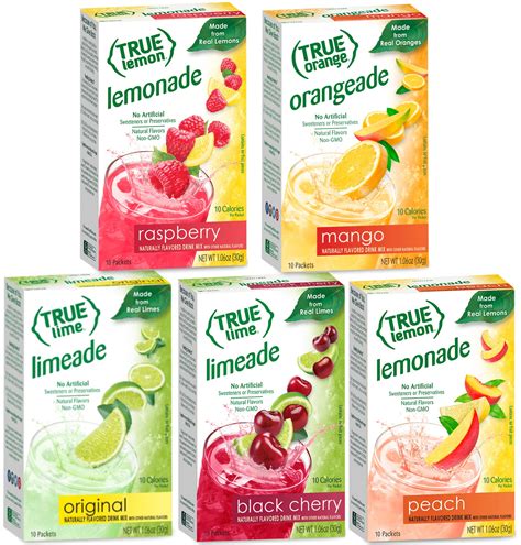 True Lemon Assorted Beverage & Lemonade Drink Mixes 10 Ct 1.06Oz(Pack ...
