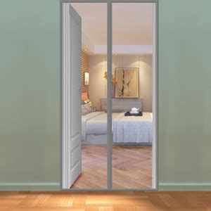 Lifekrafts Door Mosquito Net Screen 210cm Height x 85cm Width - Grey ...