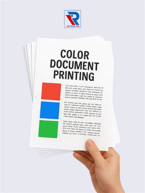 A4 Color Document Printing - Colorful Prints Made Easy – RioTrend.com