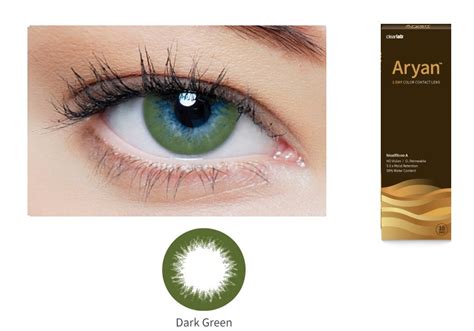 Aryan 1-Day Color Dark Green Contact Lenses – SoftTouchLenses
